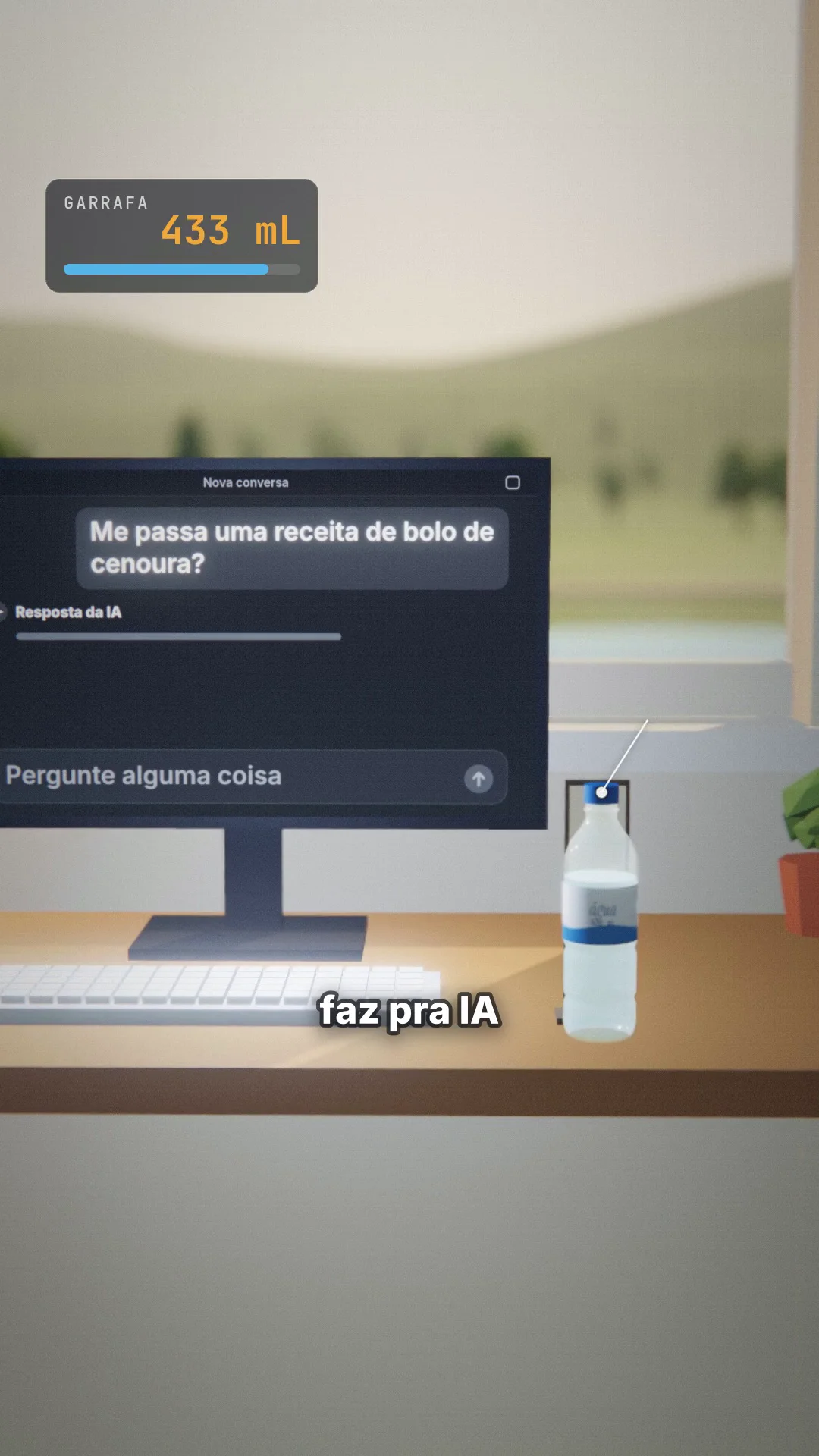 Chat e garrafa